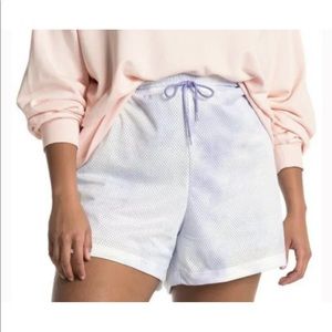 Like new Nike Plus 2x tie dye lined mesh shorts